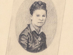 Antique portrait, drawing for sale