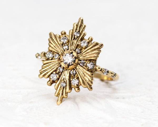 Celestial Star Ring Handmade artisan jewelry