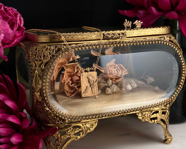 Hummingbird Necklace - Gold Vermeil