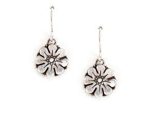 sterling silver flower earrings