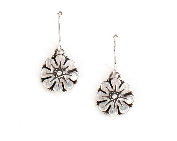 sterling silver flower earrings