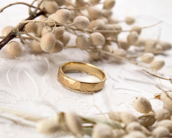 handmade men's wedding band 5mm