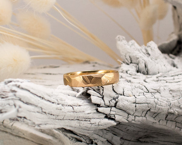 handmade men's wedding band 5mm