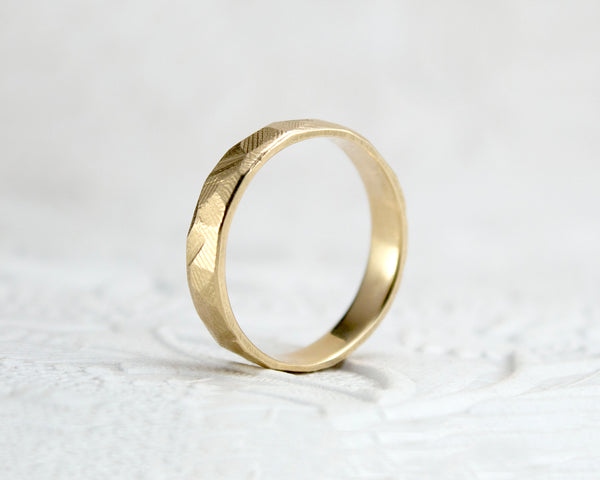 handmade men's wedding band 5mm