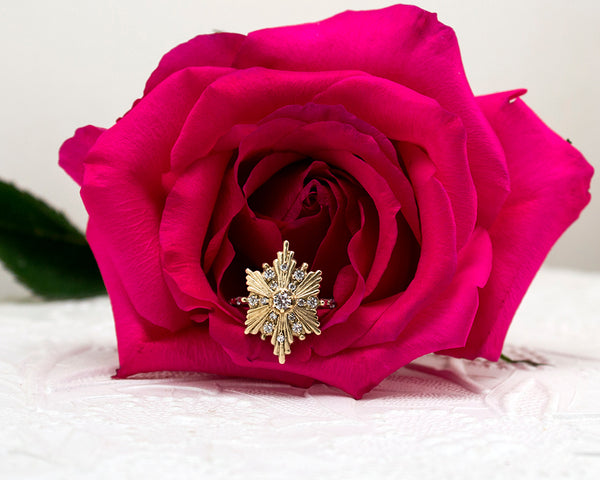 Celestial Star Ring Handmade artisan jewelry