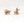 14k gold ant stud earrings