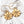 gold vermeil daisy flower dangle earrings