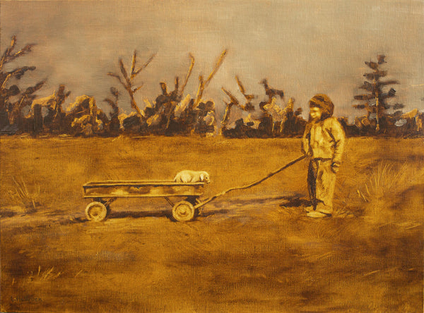 Dave and His Pig I - Original Painting