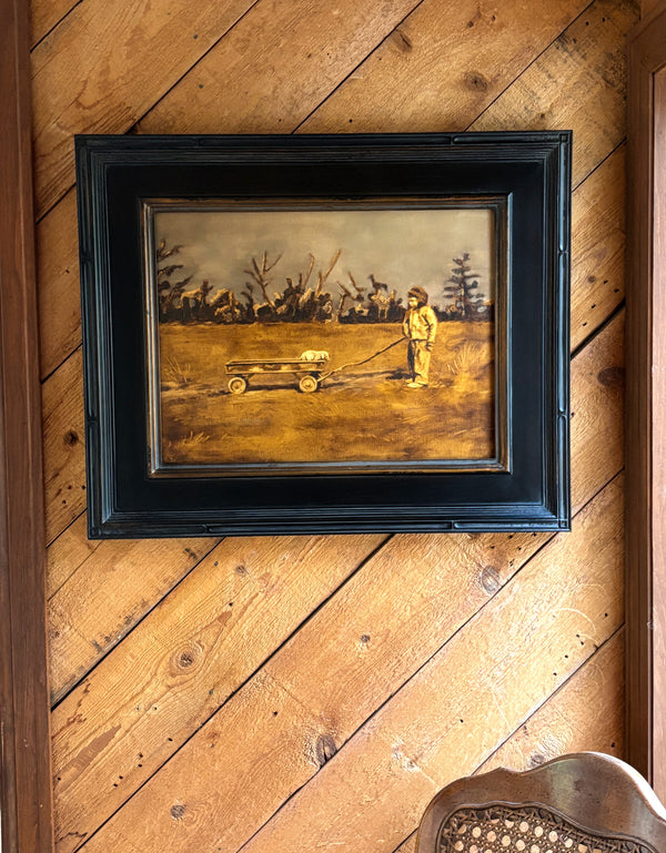 Dave and His Pig I - Original Painting