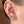 Sterling silver cluster diamond stud earrings