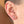Diamond cluster earrings in 14k gold
