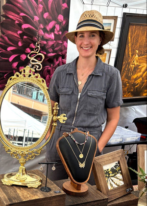 Leah Hollrock at an artisan market