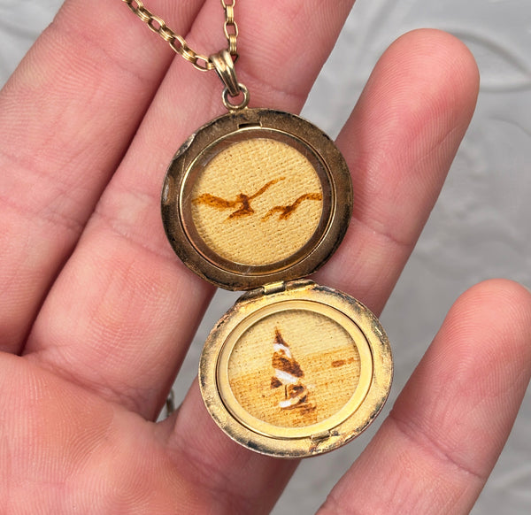 Vintage Locket & Setting Sail