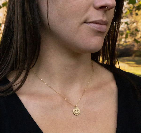 Gold vermeil bull pendant modeled