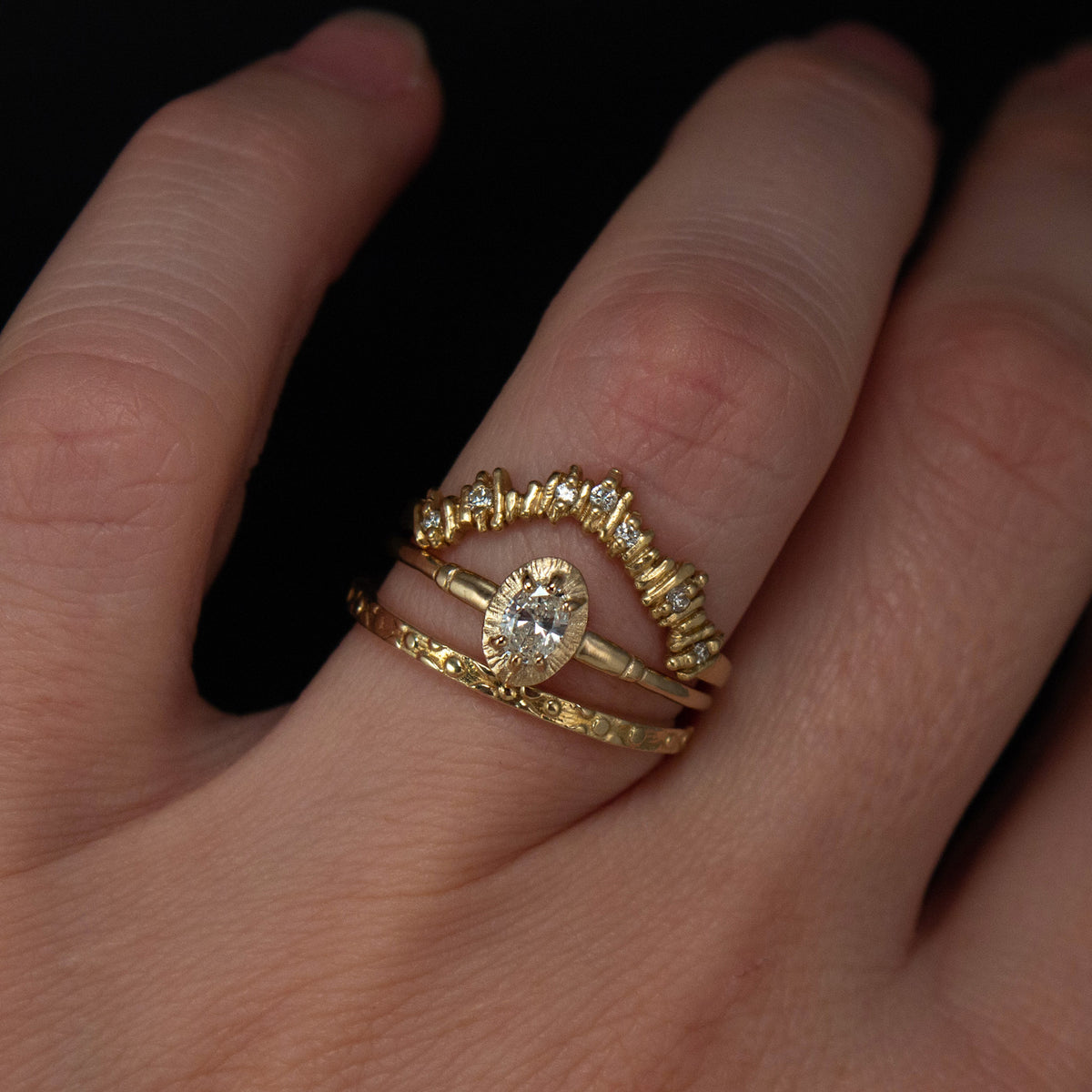 Reflections Ring: Engagement Ring, 0.22ct Oval
