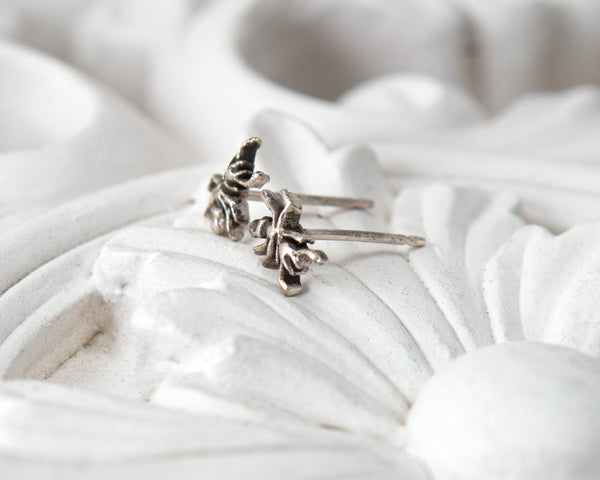 sterling silver ant stud earrings