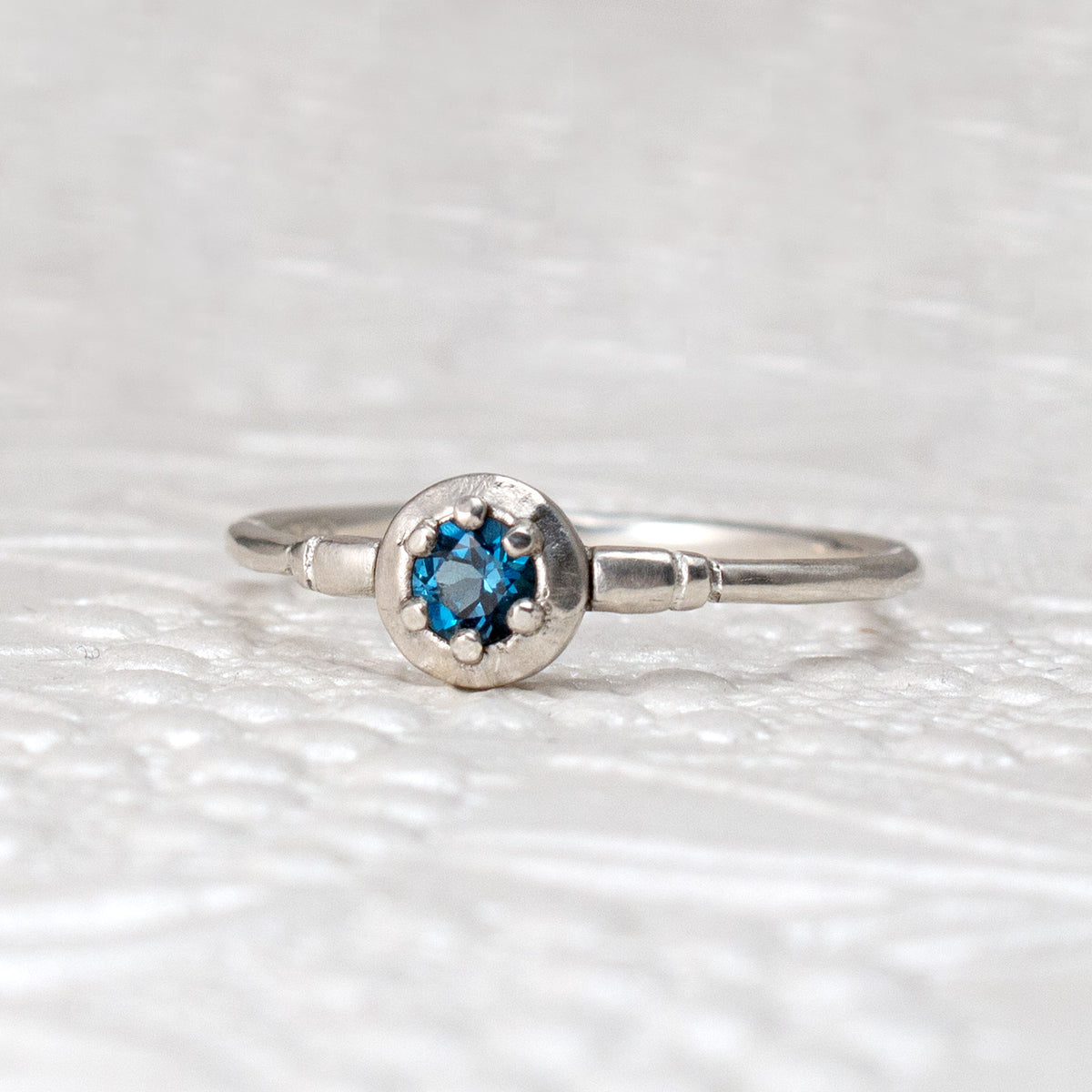 Reflections Ring: 3.5mm Gemstone Ring, Sterling Silver