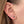 Small sterling silver skull stud earrings