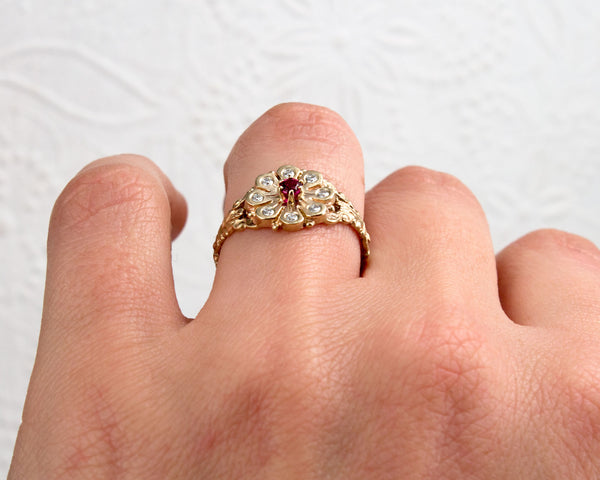 Shah Luxury 14K White Gold Round Cut Diamond Flower Halo Engagement Ring  (Semi-Mount) | Steves Diamond Jewelry