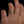 flush set diamond band stacked with other rings